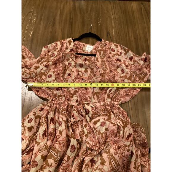 anthropologie MISA Los Angeles Gia Maxi Dress Bohemian floral chifffon  Size xl - Picture 6 of 7